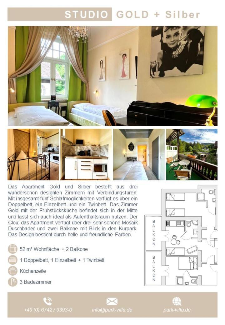 Park Villa Zentral Am Mittelrhein - Zimmer & Apartments Boppard Eksteriør bilde