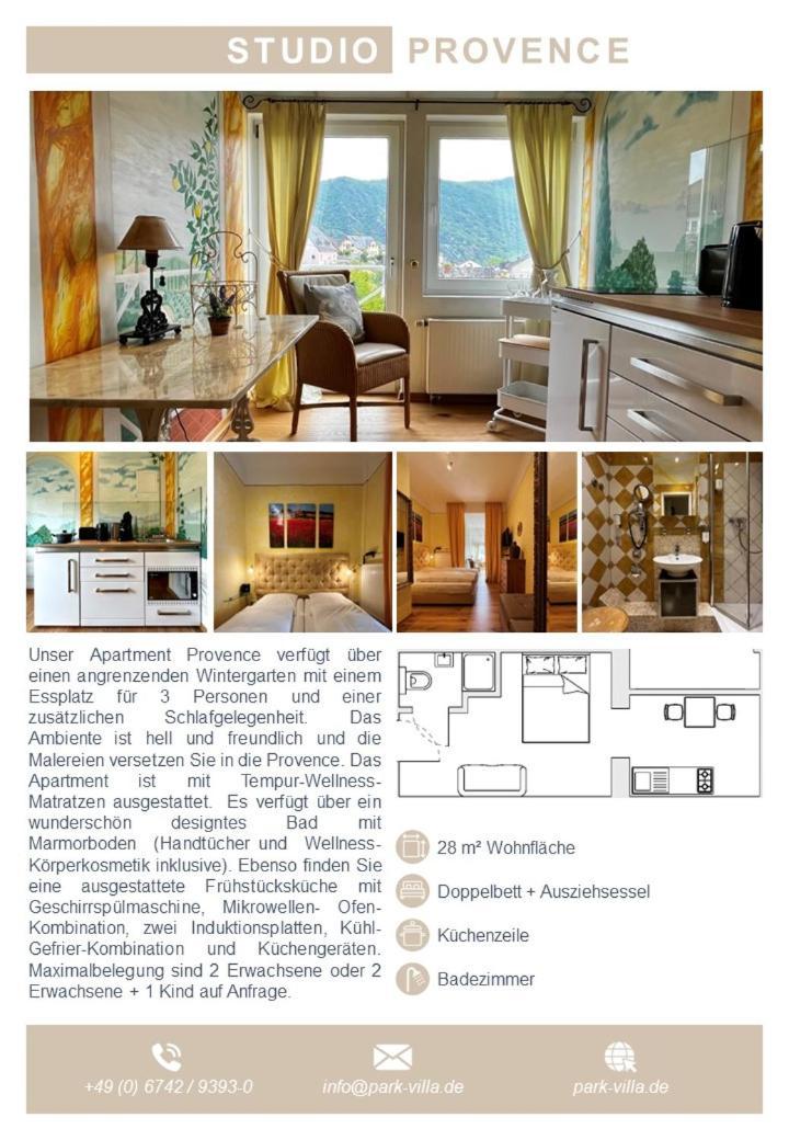 Park Villa Zentral Am Mittelrhein - Zimmer & Apartments Boppard Eksteriør bilde