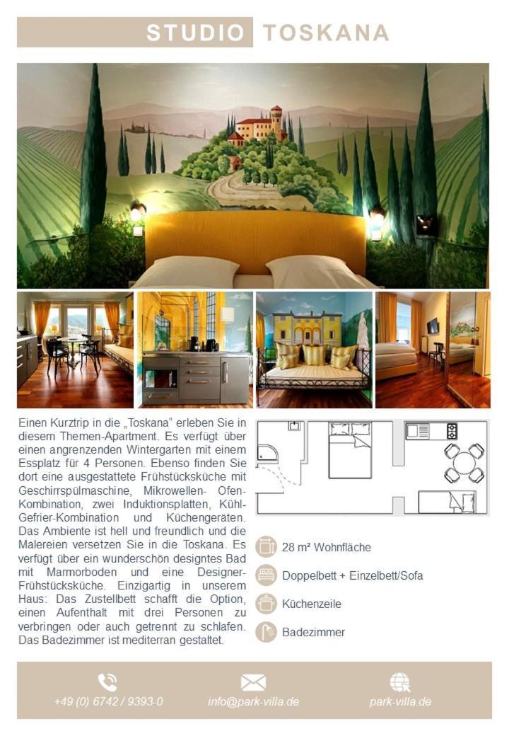 Park Villa Zentral Am Mittelrhein - Zimmer & Apartments Boppard Eksteriør bilde