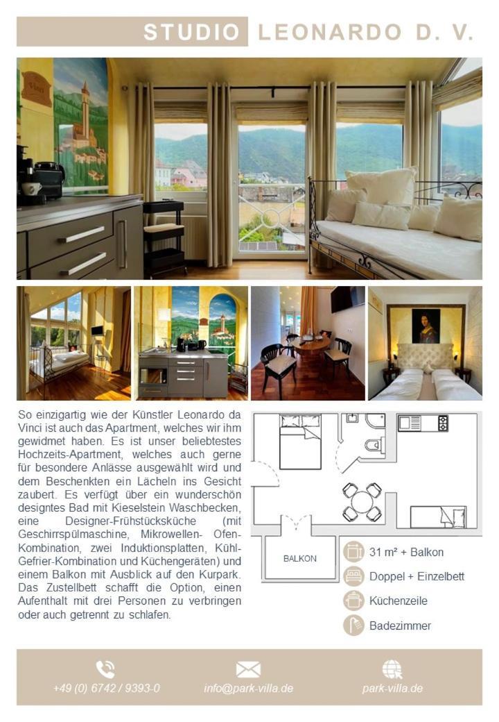 Park Villa Zentral Am Mittelrhein - Zimmer & Apartments Boppard Eksteriør bilde